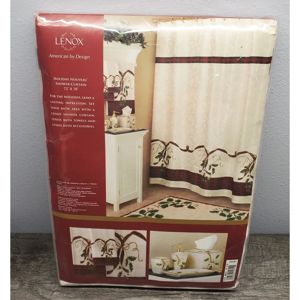 Lenox Holiday Nouveau Shower Curtain 72